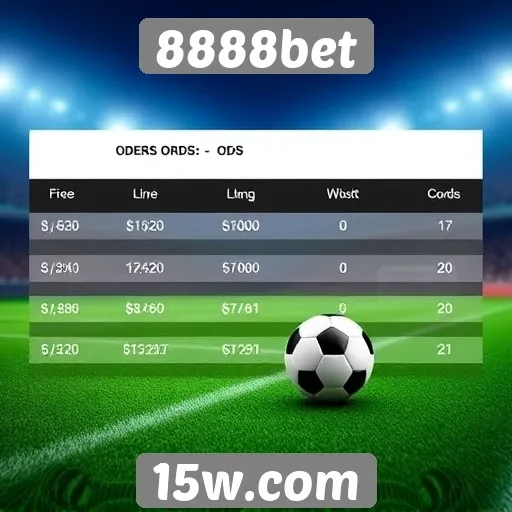 Comparativo de odds entre 8888bet e concorrentes